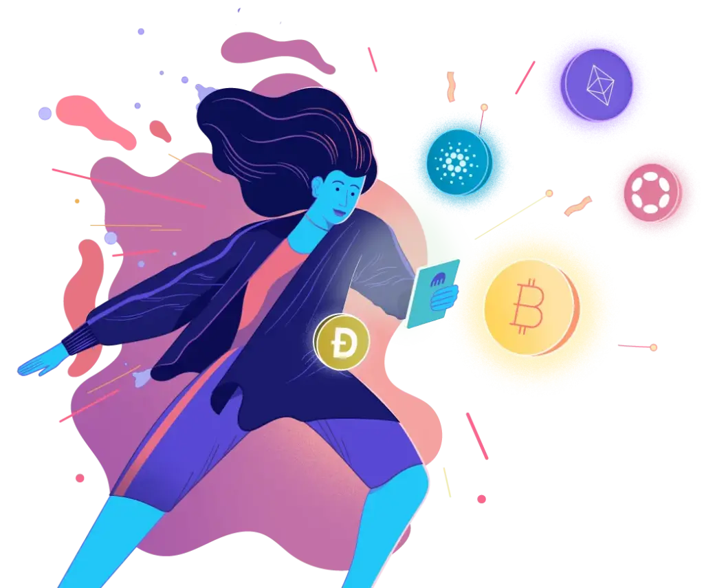 Kraken Crypto Girl with Crypto Assets